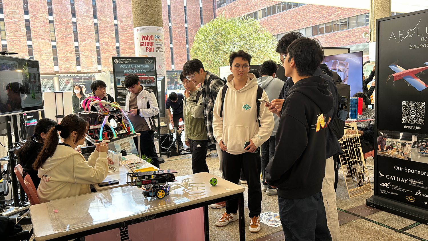 Previous PolyU Robotics Club promotion booth