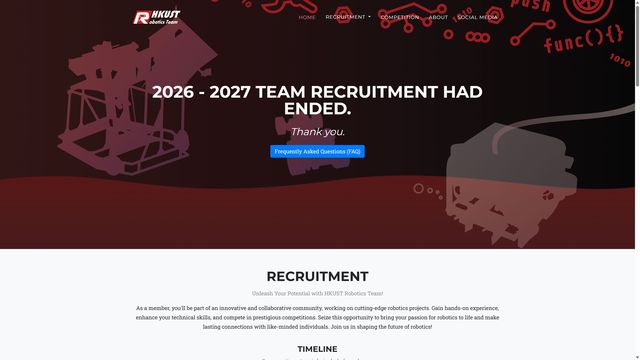 HKUST Robotics Team website